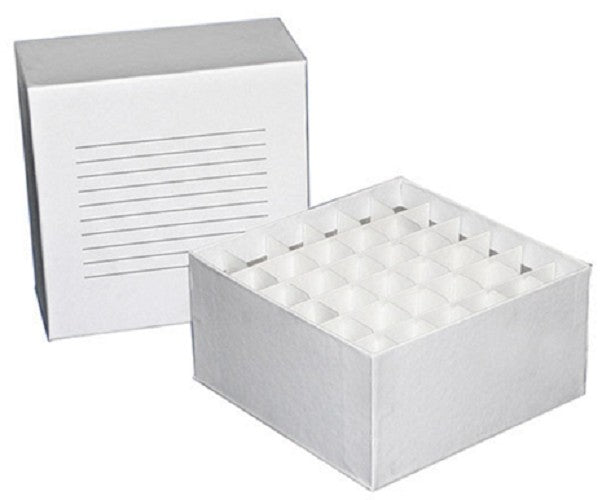 Biologix-Cardboard storage box with lid and writing space on lid, suits 15mL falcon tubes,