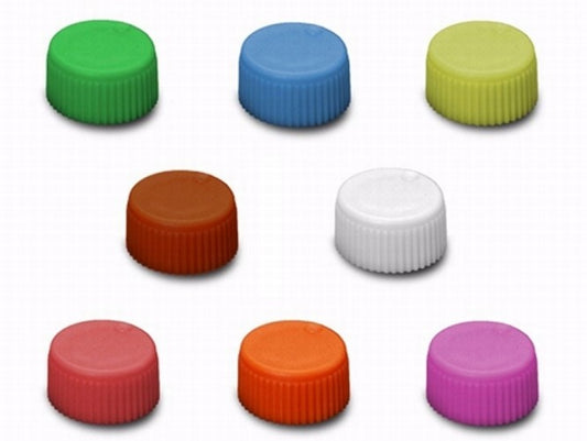 Axygen Screw Caps with 'O' Rings, Assorted colours, Pre-sterilised-pkt/500