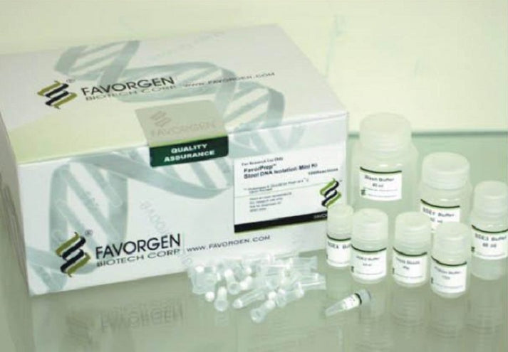 Favorgen Stool DNA Isolation Mini Kit (100prep), with Proteinase K Pow ...