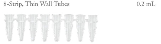 Axygen 0.2ml strip 8 tubes without caps-(125 strips/8 tubes/strip)-Suitable for all  ABI/Corbett/BioRad/MJ Machines
