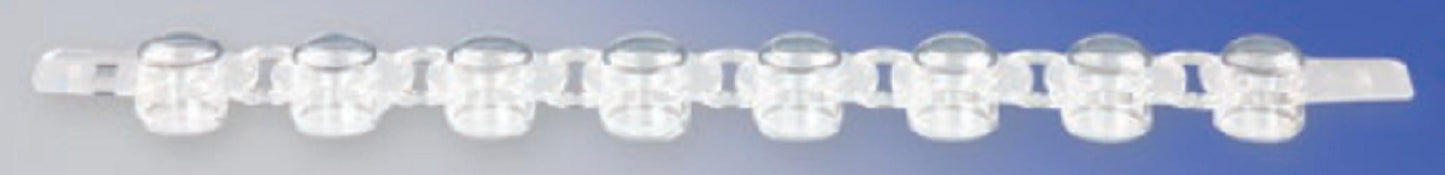 Axygen strip 8 caps Flat top to suit the above PCR-0208-C tubes-(125 strips/8 caps/strip)