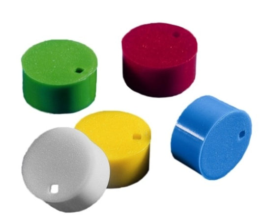 Corning® Cap inserts for cryogenic  vials, assorted colours, 100 each of white, blue, red, green and yellow-pkt/500