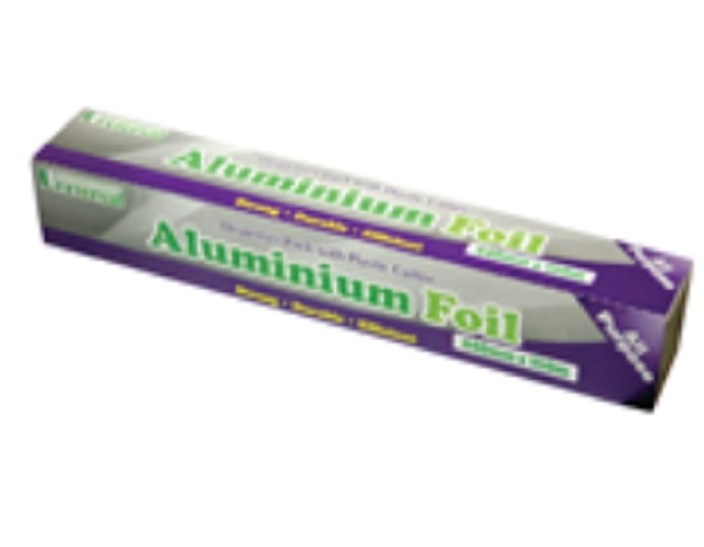 Aluminum Foil Roll, 10 MIicron, 150meter X 44cm, each