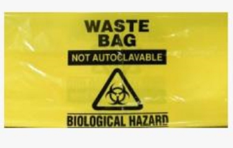 Sterihealth-Clinical waste bags, 80L yellow, 960x760 mm 55 µm-100/ctn