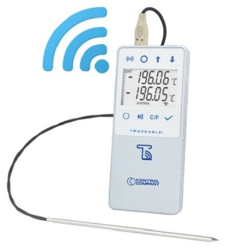 Control Company Liquid Nitrogen TraceableLIVE® Datalogger Thermometer