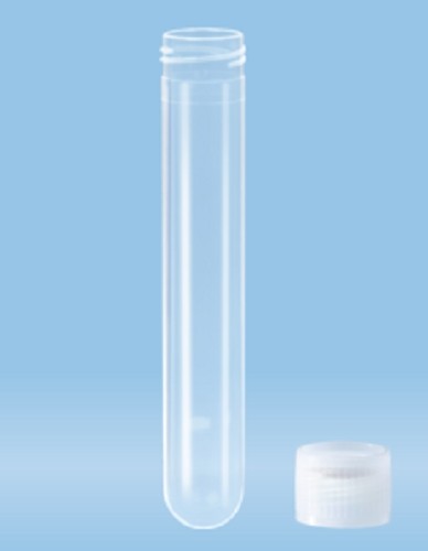 13 ml-Sarstedt-Tube,101 x 16.5 mm, PP, with enclosed cap -pkt/500/ctn/1,000
