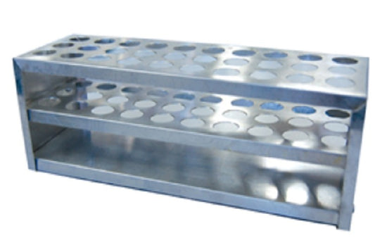 Aluminium, Test Tube Rack, Semi Micro, 16mm Diameter Tubes, 30 Holes, Each
