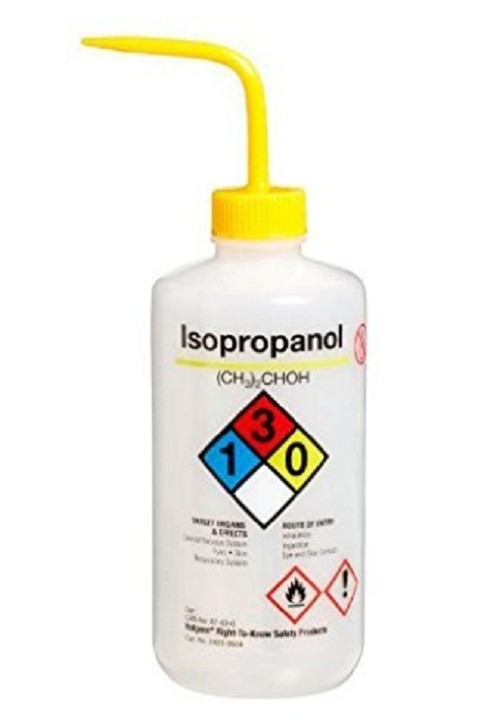 Wash Bottle-Nalgene-500mL, with curved straw. Chemical Name: Isopropanol-each