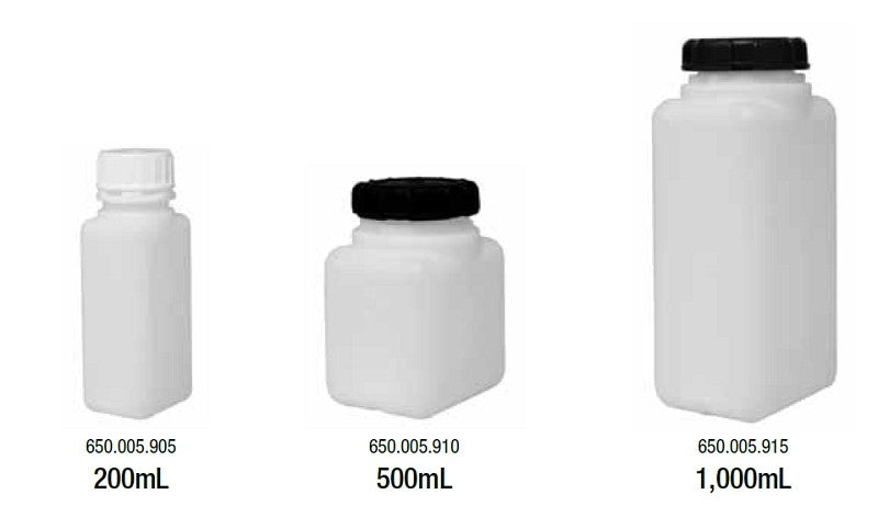 Plastic HDPE Bottles, Square
