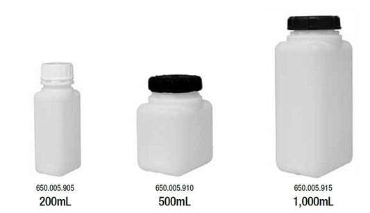 Plastic HDPE Bottles, Square