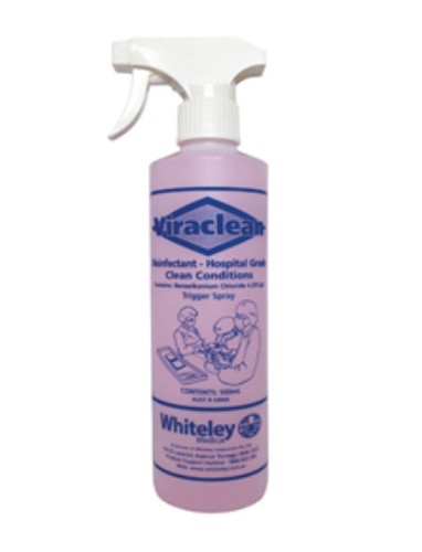 Viraclean Disinfectant, 500mL in Spray bottle, each
