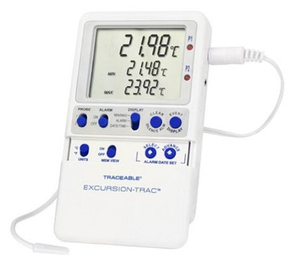 Control Company Traceable® Excursion-Trac™ Datalogging Refrigerator/ Freezer Thermometer
