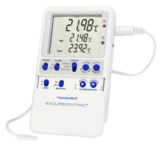 Control Company Traceable® Excursion-Trac™ Datalogging Refrigerator/ Freezer Thermometer