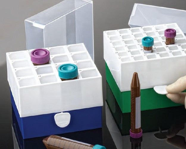 Labcon Polypropylene Freezer Storage Box for 15mL Centrifuge Tubes, pkt/2