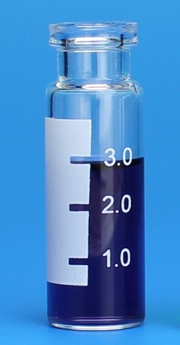 Finneran-4.0mL Clear Vial, 15x45mm, with White Graduated Spot, 13-425mm Thread, pkt/100