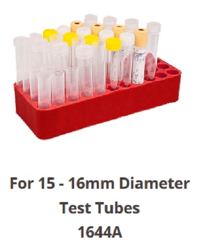 Red Test Tube Rack Racks For Test Tubes – Adelab Scientific