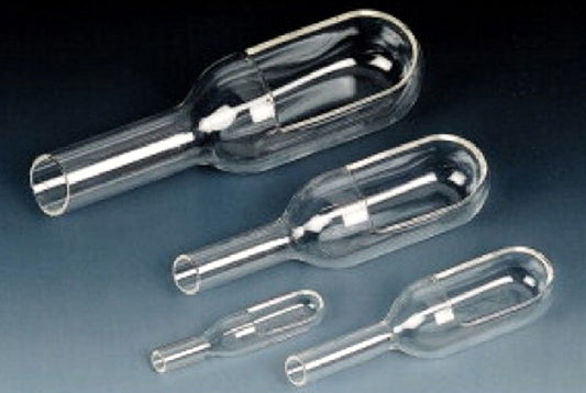 Technos Borosilicate Glass Weigh Boat, Funnel Style, 1ml