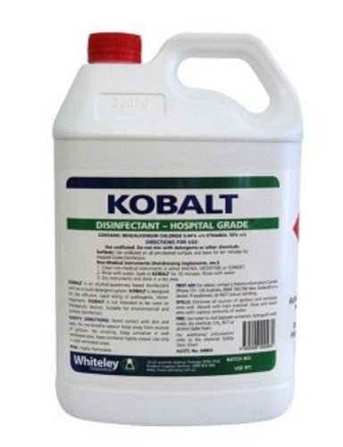 Kobalt Hosptal Grade Disenfectant 70% Ethanol, in 5L plastic container