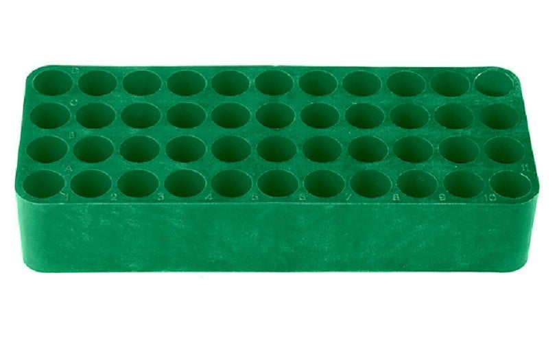 Tetra GREEN test tube racks, Dim:185x78 x31mm, suit 15-16 mm tube diameter, 44 holes with drainage holes and numbering, ctn/24