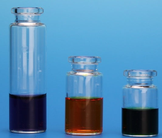 FINNERAN-10mL Clear Headspace Vial, 23x46mm, Flat Bottom, 20mm Beveled Crimp Top, pkt/100