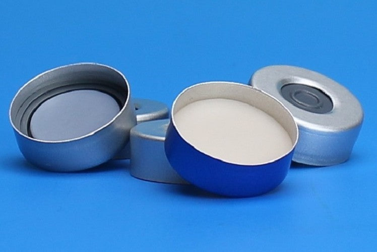 FINNERAN-20mm Silver Seal, PTFE/Gray Butyl Rubber Lined, pkt/100