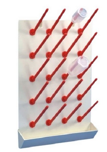 Technos Wall Mouned Plastic Glassware Draining Rack, with drip tray an ...