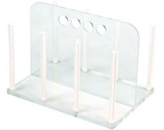 Technos Petri Dish Acrylic/Polycarbonate Rack, Holds 60x90mm diameter dishes