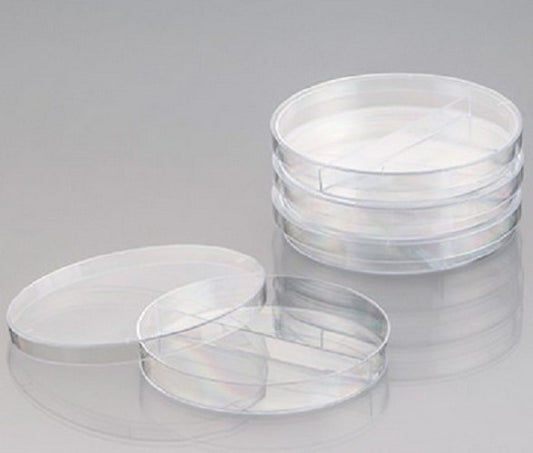 Technoplas Petri Dish 90 x 14mm, polystyrene, clear, half plate, triple vented, pkt/20/ctn/600