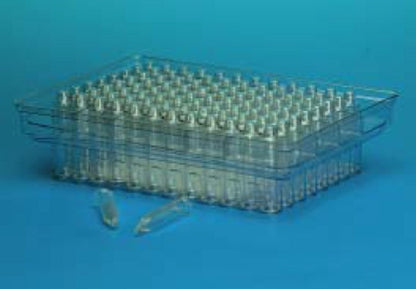 96-Well Plate with Glass Inserts Designed for High Th roughput Chromatography