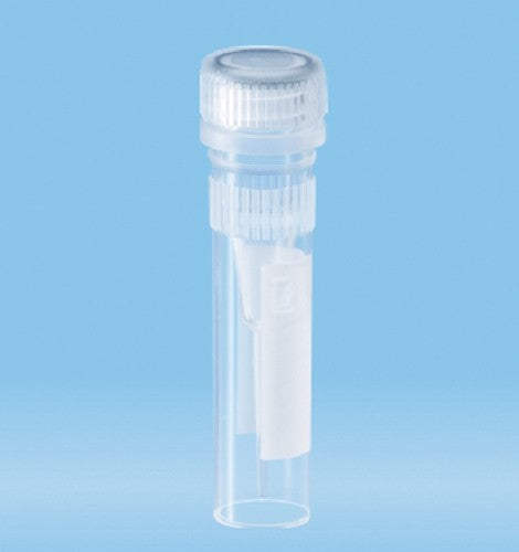 Sarstedt Screw Cap Micro Tube, 0.5 ml, PP, with skirted base, with knurls, with assembled cap, with print, ,ctn/1,000