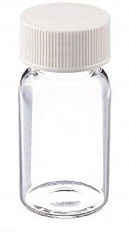 FINNERAN-20mL Clear Vial, 24-400mm Solid Top White Polypropylene Closure, PTFE Lined, pkt/100