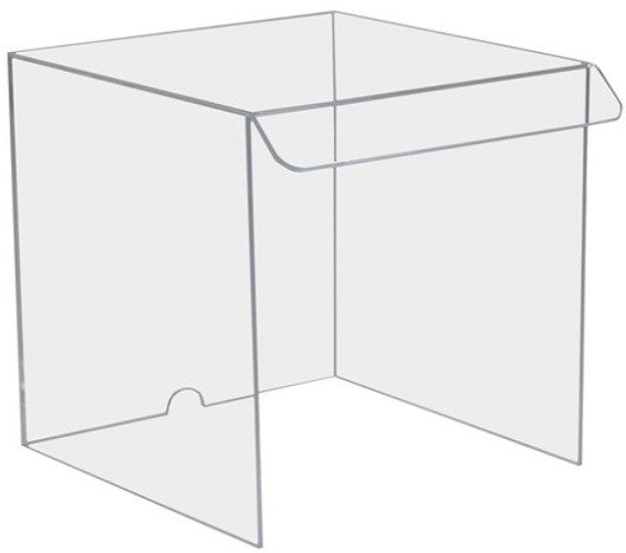 Balance Draft Shield, (33Wx34HX38D)cm, Clear Acrylic (4.5mm thick), hole at rear for power cord, each