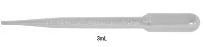 LABCO 3mLTransfer pipettes, draw 3.5mL, 16cm, plastic, grad up to 3 mL in 0.5mL inc, capacity 7mL, sterile, Ind wrap, ctn500
