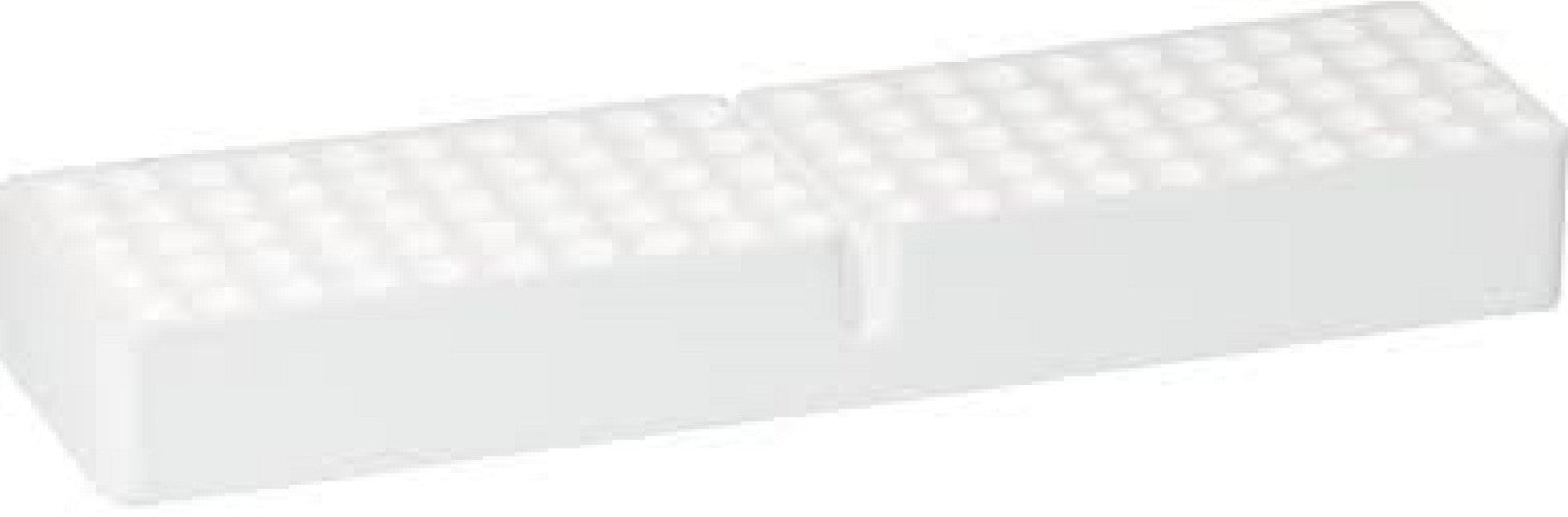 Sartstedt Styrofoam containers without lid, (416Wx107Lx50H)mm, 5x20 hole format x 16.5mmd holes, holds 100 tubes