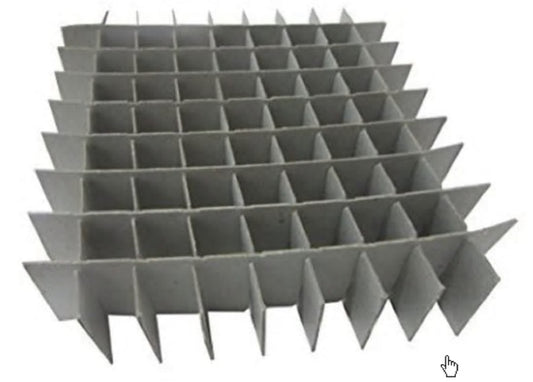 Argos Cryobox Cardboard Inserts, 9x9 grid format, pkt/12