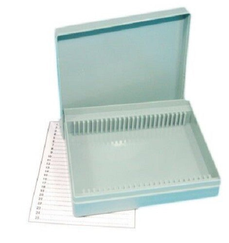 Technos-Slide box, Microscope, Plastic, Fits 25 slides