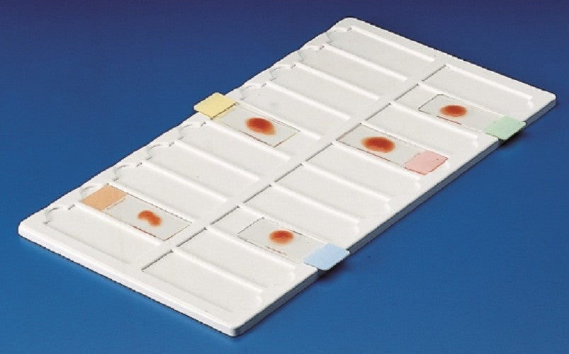 Kartell PVC Moulded Microscope Slide Trays, suitable for 76x26mm slides, 40 place