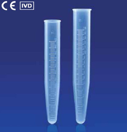 Kartell PP Centrifuge Tubes, Cylindrical, Round Bottom, Autoclavable