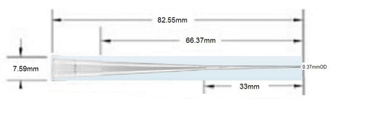 Axygen/Sorenson 1-200µL Extra long gel loading tips 0.37mm OD (per 4 racks x 200 )