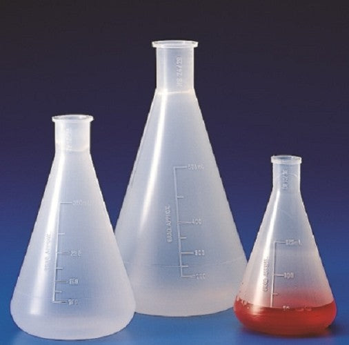 Kartell Polypropylene Conical Erlemmeyer Flascks, Narrow Neck