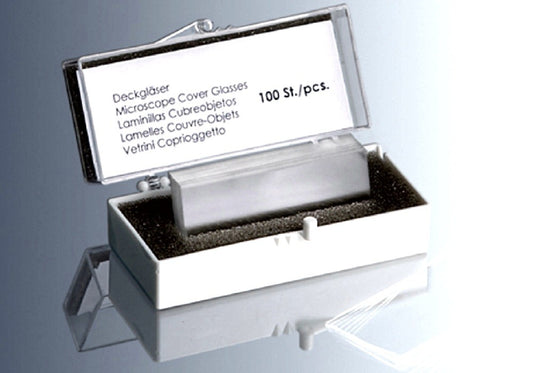 Marienfeld Cover Slip, 22x 60mm, Thickness No. 1 (0.13 - 0.16mm), Borosilicate Glass 3.3, pkt/100