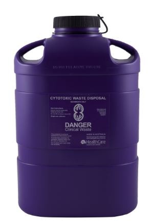 FITTANK™ Cytotoxic Container 8 Litre Screw Top with Oval insert