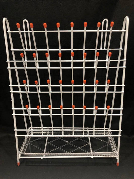 Technos Bench Glassware Draining Rack, 32 Points, 400x300mm, Nylon coated wire