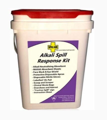 Spill Kit - Alkali Spill Neutralising Kit, 15L Pail (5L Capacity)